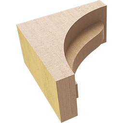 Ekena Millwork - CORURHELS0102 - Timberthane Faux Wood Corbel, Helena Style