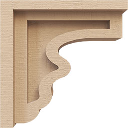 Ekena Millwork - CORURHLDS0102 - Timberthane Faux Wood Corbel, Highland Style