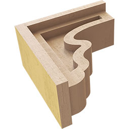 Ekena Millwork - CORURHLDS0102 - Timberthane Faux Wood Corbel, Highland Style