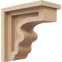 Ekena Millwork - CORURHLDS0102 - Timberthane Faux Wood Corbel, Highland Style