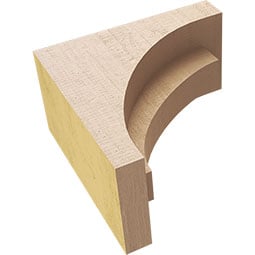 Ekena Millwork - CORURRIVS0102 - Timberthane Faux Wood Corbel, Rivera Style