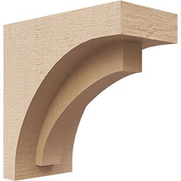 Ekena Millwork - CORURRIVS0102 - Timberthane Faux Wood Corbel, Rivera Style