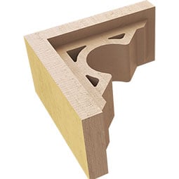 Ekena Millwork - CORURSHES0102 - Timberthane Faux Wood Corbel, Sheridan Style