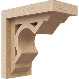Ekena Millwork - CORURSHES0102 - Timberthane Faux Wood Corbel, Sheridan Style