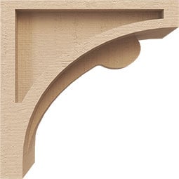 Ekena Millwork - CORURVIOS0102 - Timberthane Faux Wood Corbel, Viola Style