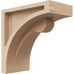 Ekena Millwork - CORURVIOS0102 - Timberthane Faux Wood Corbel, Viola Style