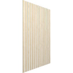 Ekena Millwork - SWW - Traditional Adjustable Wood, PVC, & Acrylic Slat Wall Panel Kit
