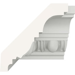 Ekena Millwork - MIC03X02EG - Endurathane Inside Corner Moulding, 3 1/8"P x 2 3/4"H (matches moulding MLD02X03X04EG), Factory Primed