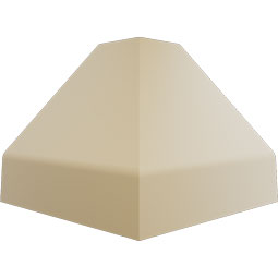 Ekena Millwork - MIC03X02EG - Endurathane Inside Corner Moulding, 3 1/8"P x 2 3/4"H (matches moulding MLD02X03X04EG), Factory Primed