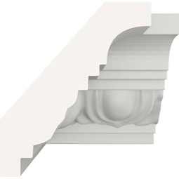 Ekena Millwork - MIC02X02EG - Endurathane Inside Corner Moulding, 2 1/8"P x 2 1/8"H (matches moulding MLD02X02X03EG), Factory Primed