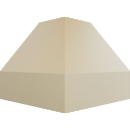 Ekena Millwork - MIC02X02EG - Endurathane Inside Corner Moulding, 2 1/8"P x 2 1/8"H (matches moulding MLD02X02X03EG), Factory Primed