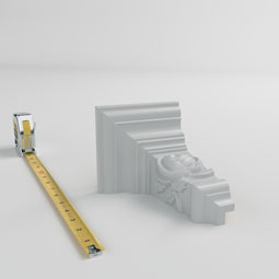 Ekena Millwork - MOC02X05RO - Endurathane Outside Corner Moulding (matches moulding MLD05X02X06RO), 3 3/4"P x 5 1/2"H, Factory Primed