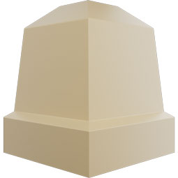 Ekena Millwork - MIC02X05RO - Endurathane Inside Corner Moulding, 3 3/4"P x 5 1/2"H (matches moulding MLD05X02X06RO), Factory Primed