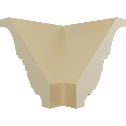 Ekena Millwork - MOC02X02SH - Endurathane Outside Corner Moulding (matches moulding MLD02X02X02SH), 2 3/4"P x 2 7/8"H, Factory Primed