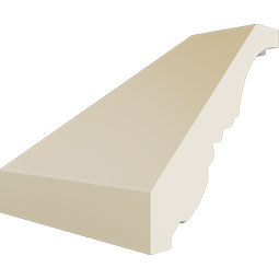 Ekena Millwork - MIC02X02SH - Endurathane Inside Corner Moulding, 2 3/4"P x 2 7/8"H (matches moulding MLD02X02X02SH), Factory Primed