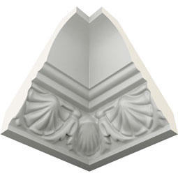 Ekena Millwork - MIC02X02SH - Endurathane Inside Corner Moulding, 2 3/4"P x 2 7/8"H (matches moulding MLD02X02X02SH), Factory Primed