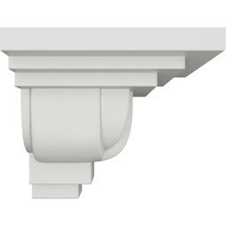 Ekena Millwork - MOC02X02SQ - Endurathane Outside Corner for Moulding MLD02X02X03SQ,3 1/4"P x 2 7/8"H, Factory Primed