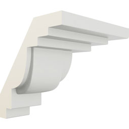 Ekena Millwork - MOC02X02SQ - Endurathane Outside Corner for Moulding MLD02X02X03SQ,3 1/4"P x 2 7/8"H, Factory Primed