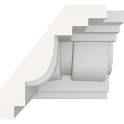 Ekena Millwork - MIC02X02SQ - Endurathane Inside Corner Moulding, 2 3/4"P x 2 5/8"H (matches moulding MLD02X02X03SQ), Factory Primed