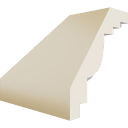 Ekena Millwork - MIC02X02SQ - Endurathane Inside Corner Moulding, 2 3/4"P x 2 5/8"H (matches moulding MLD02X02X03SQ), Factory Primed