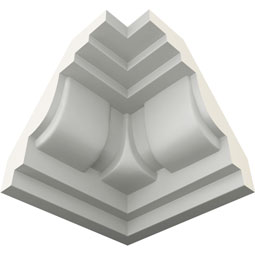 Ekena Millwork - MIC02X02SQ - Endurathane Inside Corner Moulding, 2 3/4"P x 2 5/8"H (matches moulding MLD02X02X03SQ), Factory Primed
