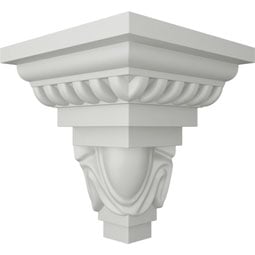 Ekena Millwork - MOC03X04ED - Endurathane Outside Corner Moulding (matches moulding MLD04X03X05ED), 3 1/4"P x 4 1/2"H, Factory Primed