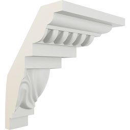 Ekena Millwork - MOC03X04ED - Endurathane Outside Corner Moulding (matches moulding MLD04X03X05ED), 3 1/4"P x 4 1/2"H, Factory Primed