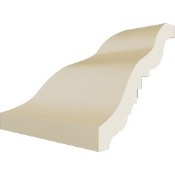 Ekena Millwork - MIC02X02DE - Endurathane Inside Corner for Dentil Crown Moulding, 2 3/4"P x 2 3/4"H (matches moulding MLD02X02X03DE), Factory Primed