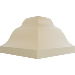 Ekena Millwork - MIC02X02DE - Endurathane Inside Corner for Dentil Crown Moulding, 2 3/4"P x 2 3/4"H (matches moulding MLD02X02X03DE), Factory Primed