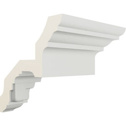 Ekena Millwork - MOC04X04DE - Endurathane Outside Corner Moulding (matches moulding MLD04X04X06DE), 4 1/2"P x 4 1/2"H, Factory Primed