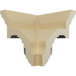 Ekena Millwork - MOC04X04DE - Endurathane Outside Corner Moulding (matches moulding MLD04X04X06DE), 4 1/2"P x 4 1/2"H, Factory Primed