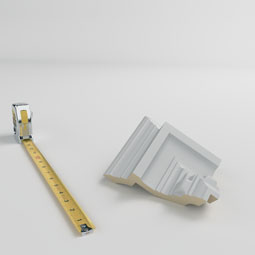 Ekena Millwork - MOC04X04DE - Endurathane Outside Corner Moulding (matches moulding MLD04X04X06DE), 4 1/2"P x 4 1/2"H, Factory Primed