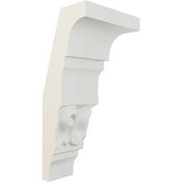 Ekena Millwork - MOC01X03BE - Endurathane Outside Corner Moulding (matches moulding MLD03X01X03BE), 1 1/2"P x 3 1/8"H, Factory Primed