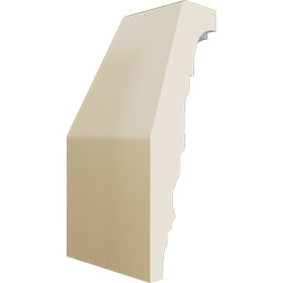 Ekena Millwork - MIC01X03BE - Endurathane Inside Corner Moulding, 1 1/2"P x 3 1/8"H (matches moulding MLD03X01X03BE), Factory Primed