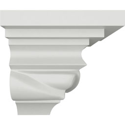 Ekena Millwork - MOC01X02VA - Endurathane Outside Corner Moulding (matches moulding MLD02X01X02VA), 1 5/8"P x 2 1/8"H, Factory Primed