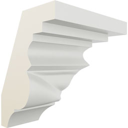 Ekena Millwork - MOC01X02VA - Endurathane Outside Corner Moulding (matches moulding MLD02X01X02VA), 1 5/8"P x 2 1/8"H, Factory Primed