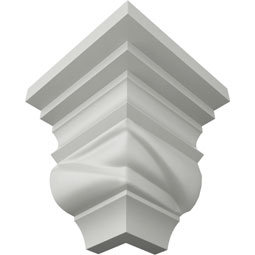 Ekena Millwork - MOC01X02VA - Endurathane Outside Corner Moulding (matches moulding MLD02X01X02VA), 1 5/8"P x 2 1/8"H, Factory Primed
