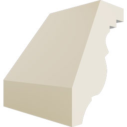 Ekena Millwork - MIC01X02VA - Endurathane Inside Corner Moulding, 1 5/8"P x 2 1/8"H (matches moulding MLD02X01X02VA), Factory Primed