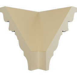 Ekena Millwork - MOC03X03ST - Endurathane Outside Corner Moulding (matches moulding MLD03X03X05ST), 3 3/8"P x 3 5/8"H, Factory Primed