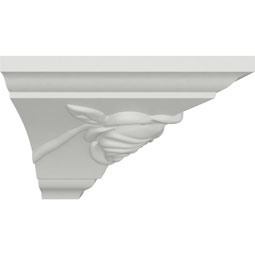 Ekena Millwork - MOC03X03BU - Endurathane Outside Corner Moulding (matches moulding MLD03X03X05BU), 3 3/4"P x 3 1/4"H, Factory Primed