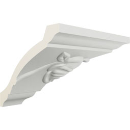 Ekena Millwork - MOC03X03BU - Endurathane Outside Corner Moulding (matches moulding MLD03X03X05BU), 3 3/4"P x 3 1/4"H, Factory Primed