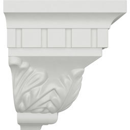 Ekena Millwork - MOC03X04DE - Endurathane Outside Corner Moulding (matches moulding MLD04X03X05DE), 3 1/4"P x 4 1/2"H, Factory Primed