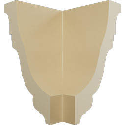 Ekena Millwork - MOC03X04DE - Endurathane Outside Corner Moulding (matches moulding MLD04X03X05DE), 3 1/4"P x 4 1/2"H, Factory Primed