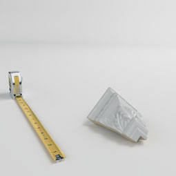 Ekena Millwork - MOC03X04DE - Endurathane Outside Corner Moulding (matches moulding MLD04X03X05DE), 3 1/4"P x 4 1/2"H, Factory Primed