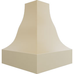 Ekena Millwork - MIC03X04DE - Endurathane Inside Corner Moulding, 3 1/4"P x 4 1/2"H (matches moulding MLD04X03X05DE), Factory Primed