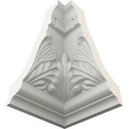 Ekena Millwork - MIC03X04DE - Endurathane Inside Corner Moulding, 3 1/4"P x 4 1/2"H (matches moulding MLD04X03X05DE), Factory Primed