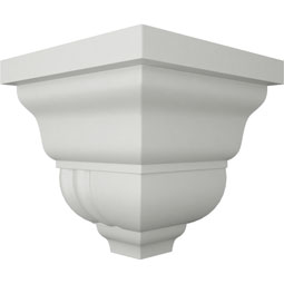 Ekena Millwork - MOC02X03GO - Endurathane Outside Corner Moulding (matches moulding MLD03X02X04GO), 2 3/4"P x 3 1/8"H, Factory Primed