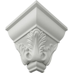 Ekena Millwork - MOC03X03LE - Endurathane Outside Corner Moulding (matches moulding MLD03X03X04LE), 3 1/2"P x 3 1/8"H, Factory Primed