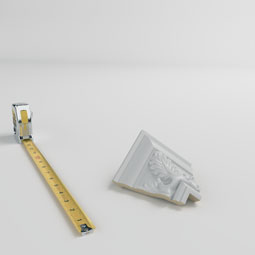 Ekena Millwork - MOC03X03LE - Endurathane Outside Corner Moulding (matches moulding MLD03X03X04LE), 3 1/2"P x 3 1/8"H, Factory Primed