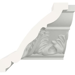 Ekena Millwork - MIC03X03LE - Endurathane Inside Corner Moulding, 3 1/2"P x 3 1/8"H (matches moulding MLD03X03X04LE), Factory Primed